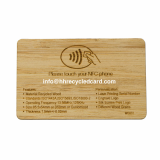 Contactless Wooden RFID Cards